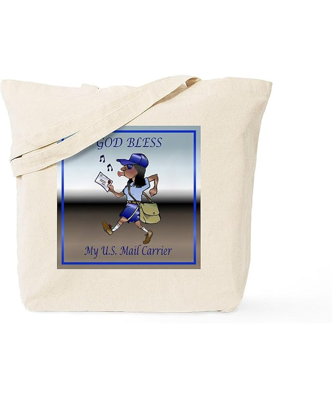 CafePress Mail Carrier Tote Bag Reusable Natural Beige Canvas Shopping Bag