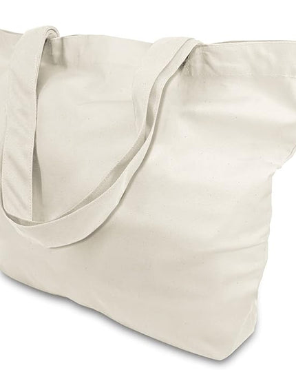 TOPDesign 1-Pack Super Strong Large 12oz Cotton Canvas Tote Bag, Reusable Grocery Shopping Cloth Bag, Fashionable Two-Tone Totes for Crafts, DIY Your Creative Designs