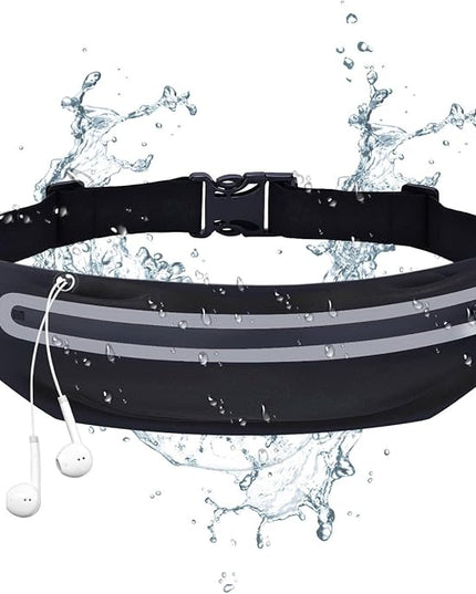 Running Belt Fanny Pack, Running Waist Pack for Women & Men USA Patented Hands-Free Reflective Runner Pouch Belt Fitness Workout Bag No-Bounce Adjustable Sport Travel Fanny Pack Cell