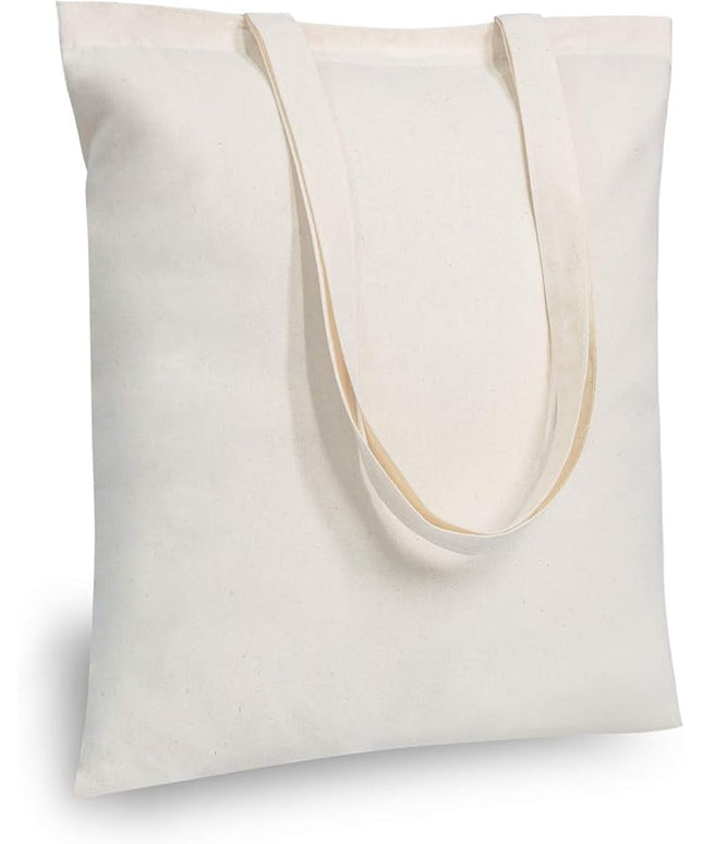 TOPDesign 192-Pack Economical 16"x15" Cotton Tote Bags, Lightweight Medium Reusable Grocery Shopping Cloth Bags, Suitable for DIY, Advertising, Promotion, Gift, Activity
