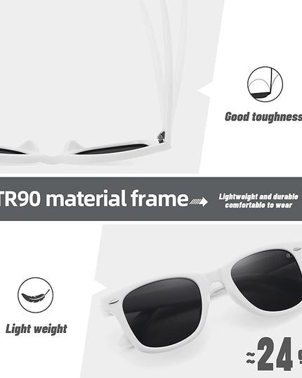 MEETSUN Polarized Sunglasses for Women Men Classic Retro Square Frame Driving Sun Glasses UV Protection