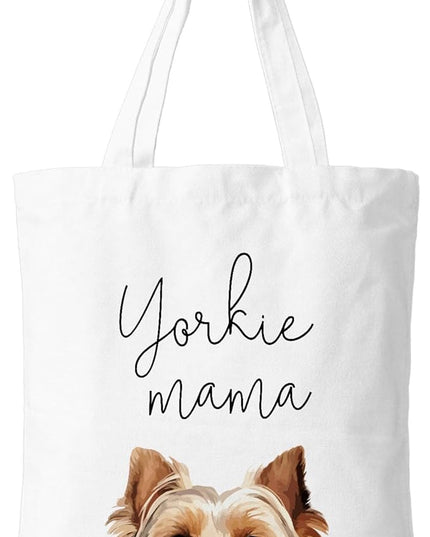 Dog Mama Canvas Tote Bag for Women, Dogs Lover Gift for Dog Mom, Birthday Christmas Cute Rottweiler Gifts For Women.