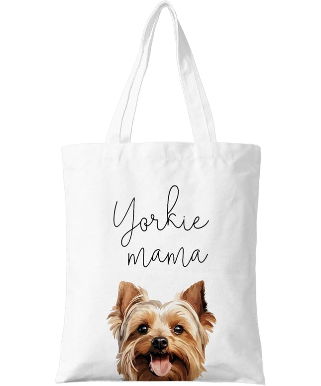 Dog Mama Canvas Tote Bag for Women, Dogs Lover Gift for Dog Mom, Birthday Christmas Cute Rottweiler Gifts For Women.