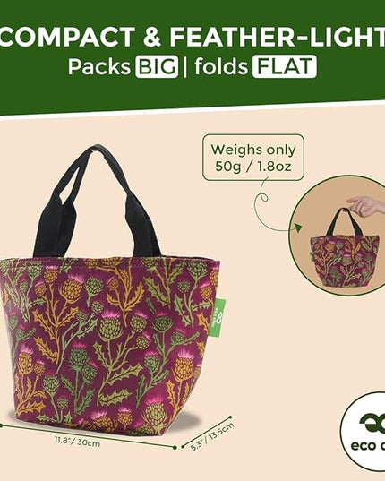 ECO CHIC Insulated Lunch Bag - Waterproof, Reusable Office Lunch Tote Bag for Women & Men - Durable Cooler in Cute Colorful Designs - Ideal for daily lunching