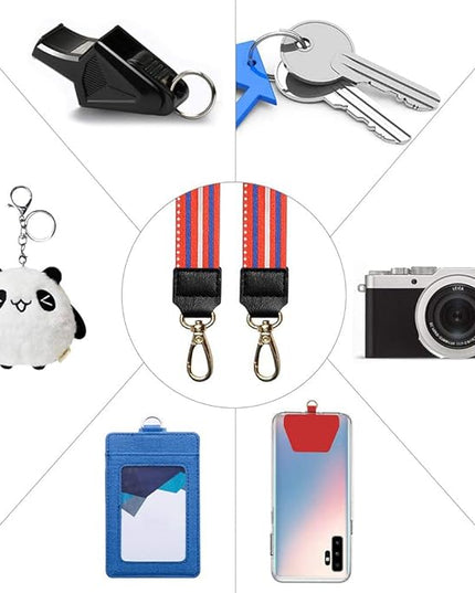 SHANSHUI Phone Leash, Universal Cell Phone Neck Lanyard and Wrist Strap Tether Lanyard Patch Compatible for Protection iPhone, Samsung Galacy and All Smartphones -Red