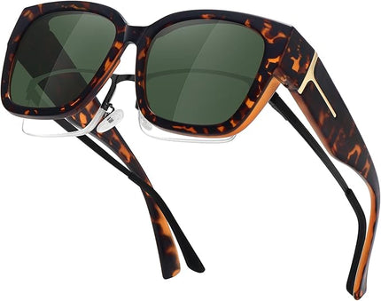 MEETSUN Oversized Fit Over Glasses Sunglasses for Women Men Large Trendy Polarized Sunglasses for Driving UV Protection