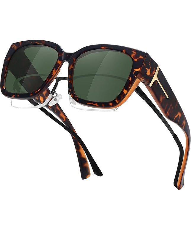 MEETSUN Oversized Fit Over Glasses Sunglasses for Women Men Large Trendy Polarized Sunglasses for Driving UV Protection
