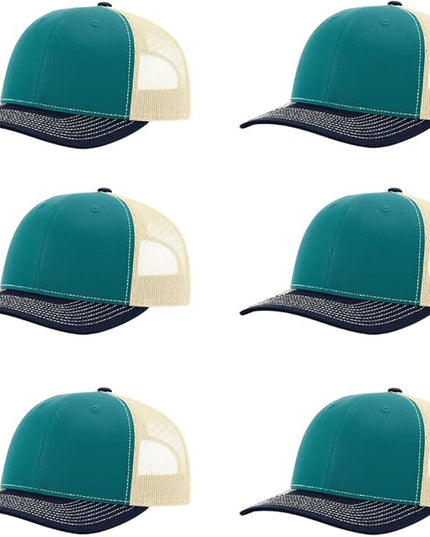 Richardson 112 Classic Six-Panel Adjustable Snapback Trucker Cap | Bulk Packs Available
