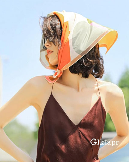 Satin Bandana Headscarf for Women Silky Hair Scarves for Fashion Lightweight