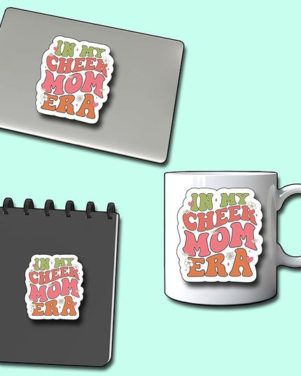 (3Pcs) in My Cheer Mom Era Sticker, Decorate Books Laptop Phone, Cheer Mom Era Water Bottles Kindles Stickers, Tumbler Sticker Waterproof Vinyl Decorate Sticker 3" Inch