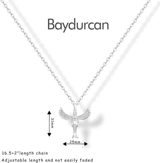 Baydurcan Pendant Necklace for Women Evil Eye Ankh Bow Necklace for Friends Sister Birthday Just Because Christmas Gifts