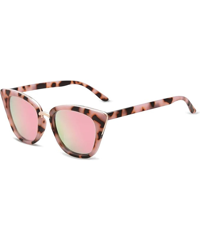 SOJOS Cat Eye Designer Sunglasses Fashion UV400 Protection Glasses SJ2052