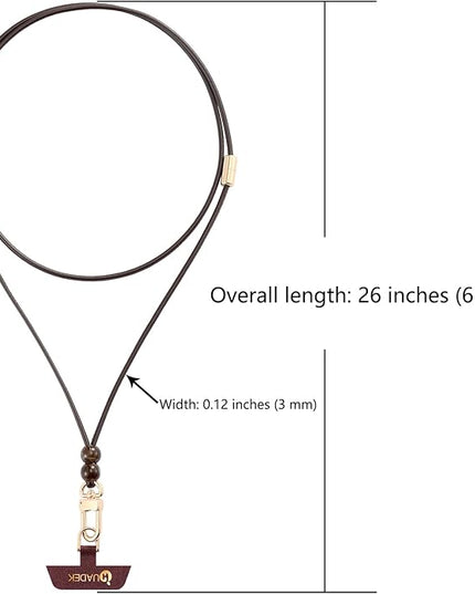 Leather cell phone lanyard Detachable Phone Chain Strap 2-in-1 Phone Chain Wristlet