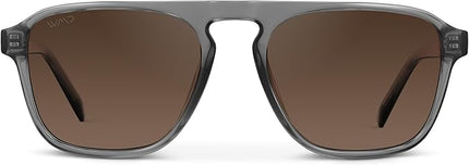 WearMe Pro Polarized Modern Aviator One-Bridge Square Mens Sunglasses