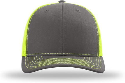 Richardson 112 Trucker Hat - Premium Adjustable Snapback Hat - Structured Six Panel Richardson Blank Caps