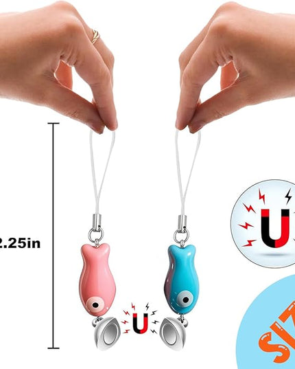 Agromusk Matching Phone Charms,Cute Ceramic Fish Matchaing Keychains Heart Strap Matching Couples Stuff Valentines Day Gifts