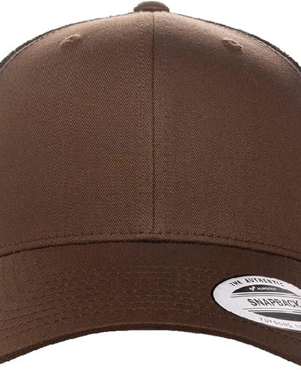 Yupoong Classic Premium Mesh 6 Panel Retro Trucker Cap | Mid Profile Snapback | OSFA | Bulk Pack Available
