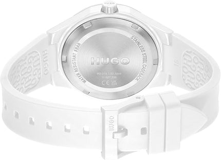 HUGO #LIT for HIM Men's 3H Quartz Silicone Wristwatch - Water Resistant up to 5ATM/50 Meters, Fun, Colorful and Easy to Wear