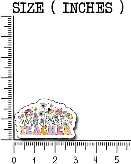 (3Pcs) Teacher Sticker, Decorate Books Laptop Phone Water Bottles Kindles Stickers Tumbler Sticker Waterproof Vinyl Decorate Sticker 3" Inch