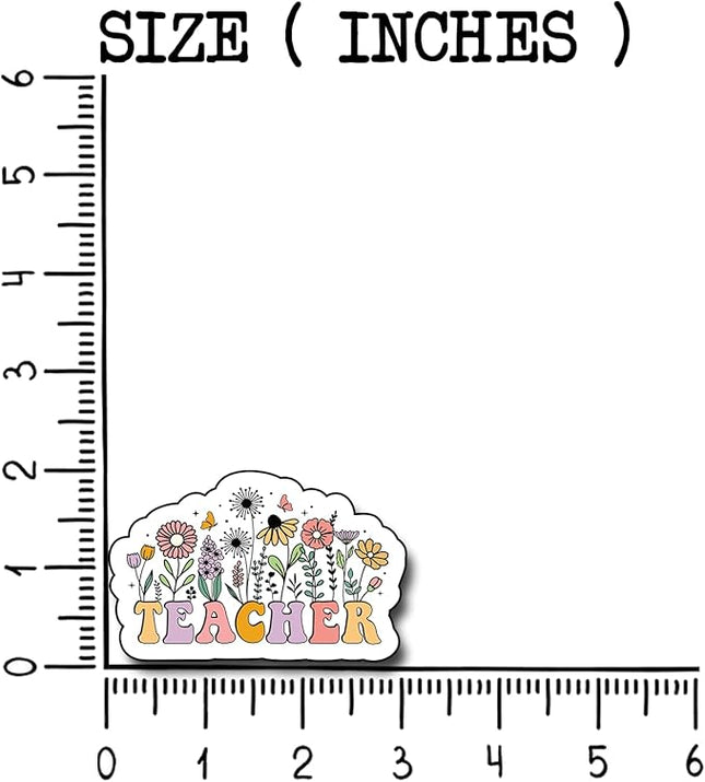 (3Pcs) Teacher Sticker, Decorate Books Laptop Phone Water Bottles Kindles Stickers Tumbler Sticker Waterproof Vinyl Decorate Sticker 3" Inch