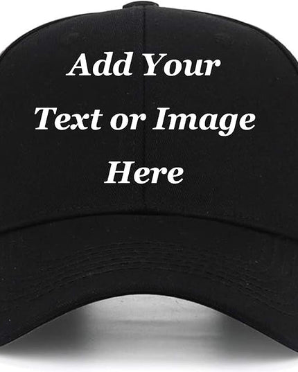 Custom Baseball Cap with Your Text for Men Women,Personalized Adjustable Trucker Caps Casual Sun Peak Hat for Gifts