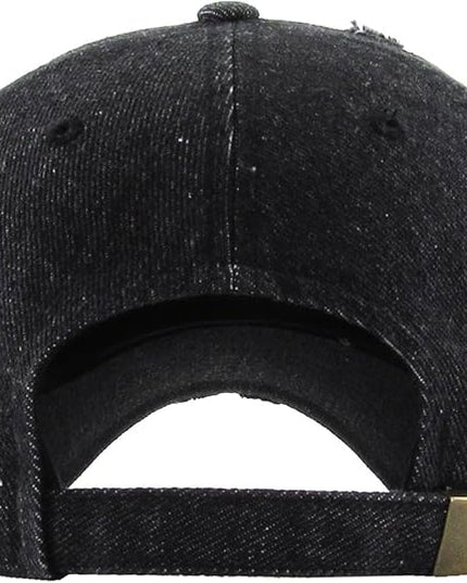 KBETHOS Vintage Washed Distressed Cotton Dad Hat Baseball Cap Adjustable Polo Trucker Unisex Style Headwear