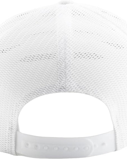 Flat Bill Snapback Mesh Hats | Fits OSFM & XXL Big Head | Blank Solid Color Adjustable Trucker Hat for Men
