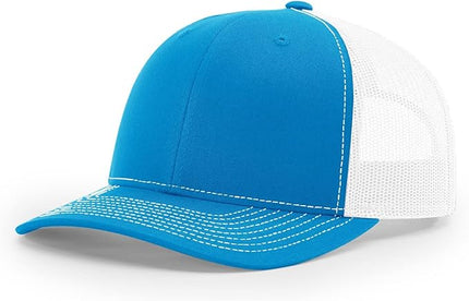 Richardson 112 Trucker Hat - Premium Adjustable Snapback Hat - Structured Six Panel Richardson Blank Caps