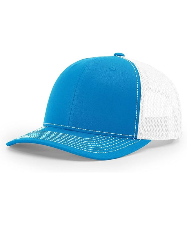Richardson 112 Trucker Hat - Premium Adjustable Snapback Hat - Structured Six Panel Richardson Blank Caps