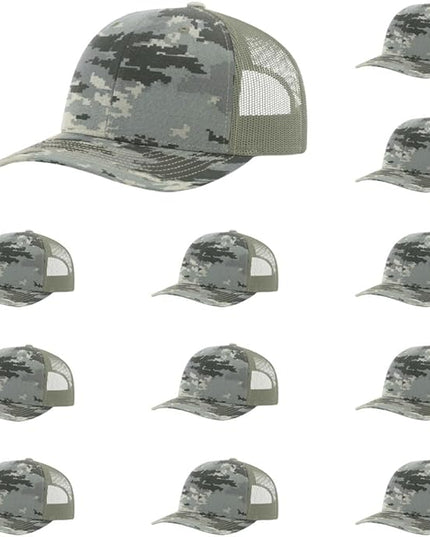 Richardson 112 Classic Six-Panel Adjustable Snapback Trucker Cap | Bulk Packs Available
