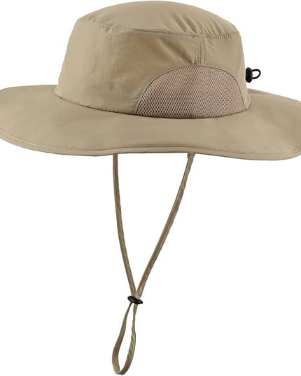 Home Prefer UPF50+ Mens Sun Hat Wide Brim Fishing Hat for Men UV Protection Womens Beach Bucket Hat for Golf Hiking Gardening