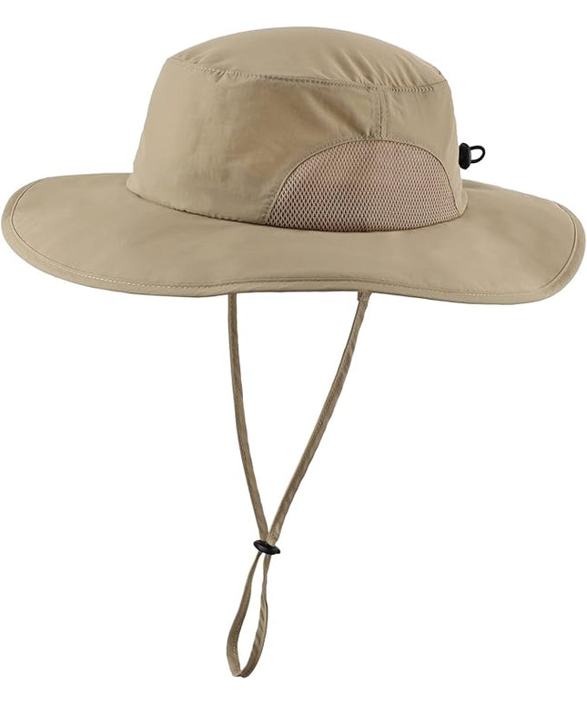 Home Prefer UPF50+ Mens Sun Hat Wide Brim Fishing Hat for Men UV Protection Womens Beach Bucket Hat for Golf Hiking Gardening