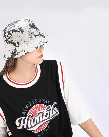 XYIYI Cute Bucket Hat Beach Fisherman Hats for Women, Reversible Double-Side-Wear