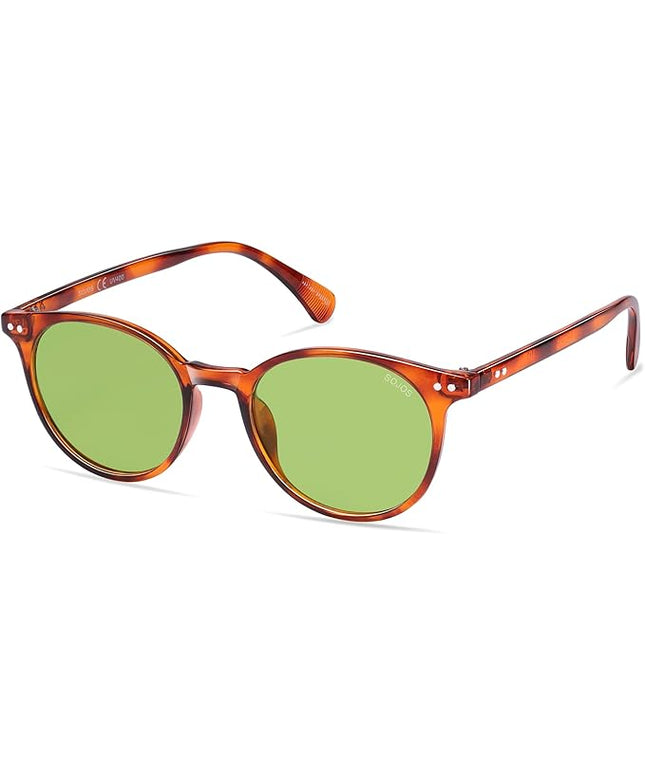 SOJOS Small Round Classic Polarized Sunglasses for Women Men Vintage Style UV400 Lens MAY SJ2113