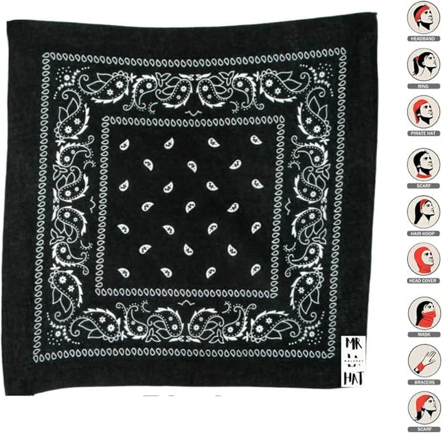 Mrlahat 6606 Yupoong Classics Retro Trucker Cap with Black Bandana
