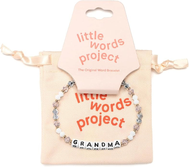 Little Words Project Mother's Day Gifts, The Original Word Bracelet, Made with Colorful Beads and Plated Brass Hardware, Handcrafted Design & Positive Message