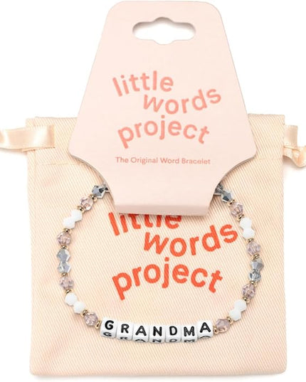 Little Words Project Mother's Day Gifts, The Original Word Bracelet, Made with Colorful Beads and Plated Brass Hardware, Handcrafted Design & Positive Message