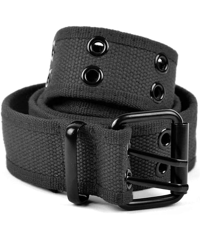 Boxed Gifts Parquet Casual Canvas Belt - Double Hole, Double Grommets for Men & Women