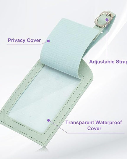 PATIKIL Passport Holder for Travel, Initial Passport Cover and Luggage Tag Set with Alphabet Chenille Letter Patch Travel Wallet Bag Suitcase Identifier for Women Family Travel Green Z