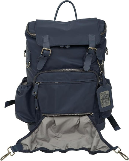 Grand Prix Deluxe Equestrian Backpack, Water-Repellent Riding Gear Bag with Boot Compartment and Multiple Pockets, Navy