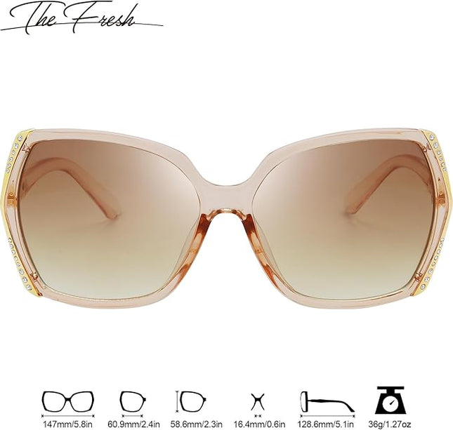 The Fresh Classic Crystal Elegant Women Beauty Design Sunglasses Gift Box