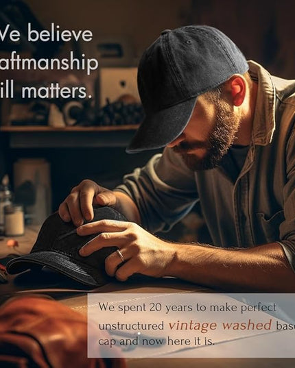 FURTALK Baseball Cap Men Mountain Embroidery Dad Hat Unstructured Soft Vintage Washed Cotton Outdoor Hats for Men