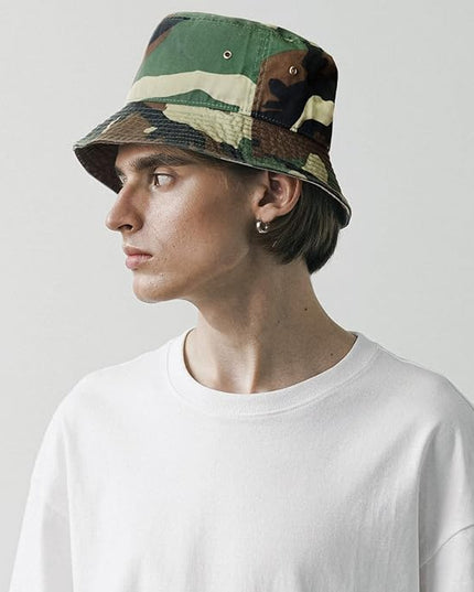 Falari Men Women Unisex Cotton Bucket Hat 100% Cotton Packable for Travel Fishing Hunting Summer Camp