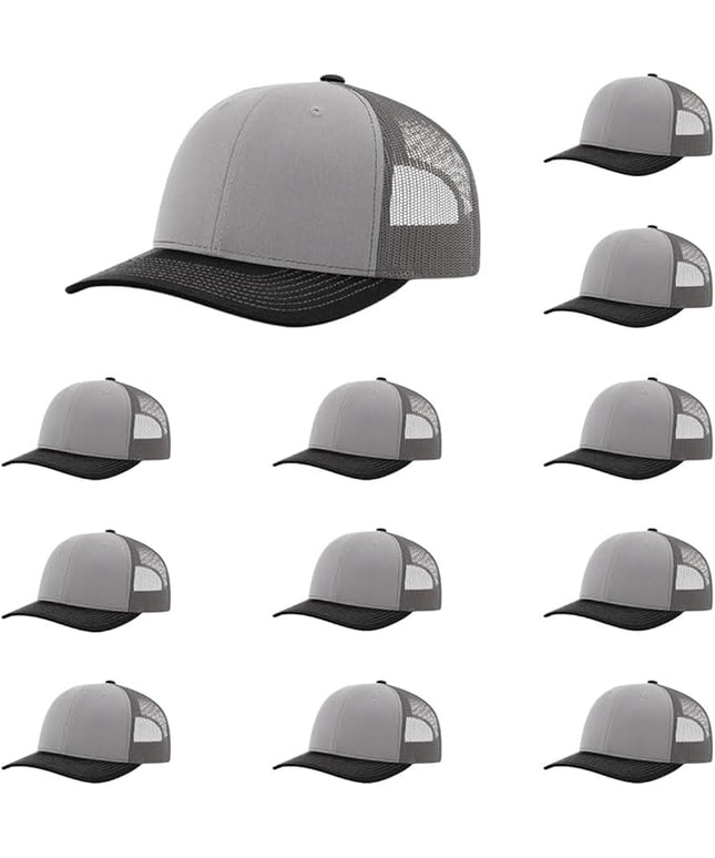 Richardson 112 Classic Six-Panel Adjustable Snapback Trucker Cap | Bulk Packs Available