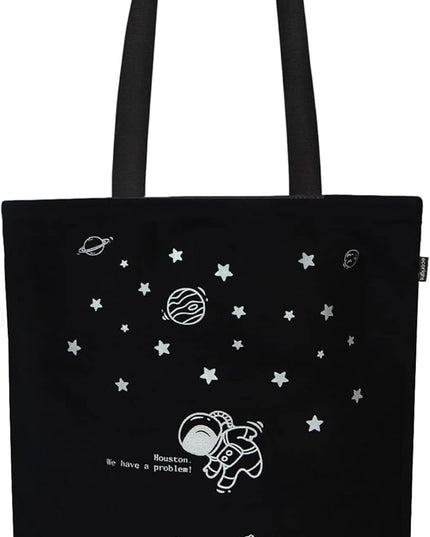 Ecoright Tote Bag for Women with Zipper, Small Tote Bag, Canvas Bag, Reusable Cotton Bag for Beach, Grocery, School & Work