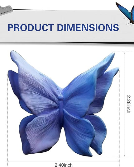 Car Air Freshener Vent Clips, Cute Butterfly Air Vent Clips, Dreamy and Adorable Car Butterfly Air Conditioning Vent Clip, Car Interior Decor Diffuser Stone for Women (Purple)
