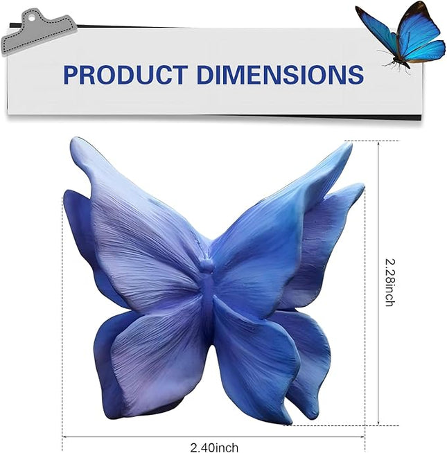 Car Air Freshener Vent Clips, Cute Butterfly Air Vent Clips, Dreamy and Adorable Car Butterfly Air Conditioning Vent Clip, Car Interior Decor Diffuser Stone for Women (Purple)
