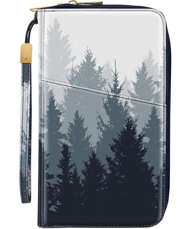 Family Passport Holder Wallet RFID Blocking Document Organizer PU Leather Mulit-purpose Travel Wallet Credit Cards Case for Women Men, Forest