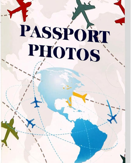 PruQuaiy150-Pack Passport Photo Organizer Folder with Pockets & Compartments for 2x2 Print, Picture Display, Travel Document Organizer - Small Business Supplies - Passport Holder for Travel