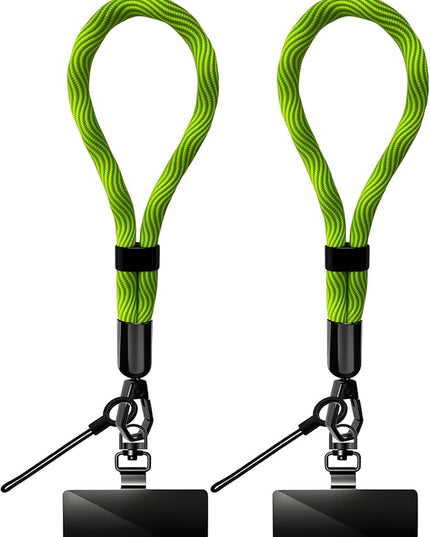 Phone Lanyard, 2 Pack Adjustable Cell Phone Lanyard Hand Phone Wrist Strap with Tether Tabs for Smartphones